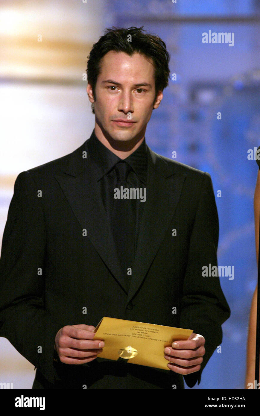 Keanu Reeves at the GOLDEN GLOBE AWARDS, LA CA 1/25/2004, by Chris