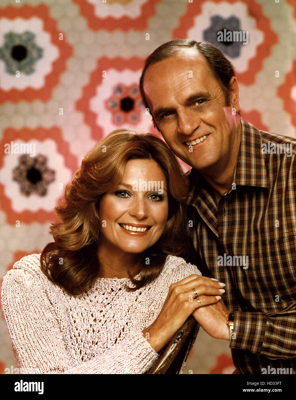 MARY FRANN and BOB NEWHART as they appeared on NEWHART, 1982-1990 Stock ...