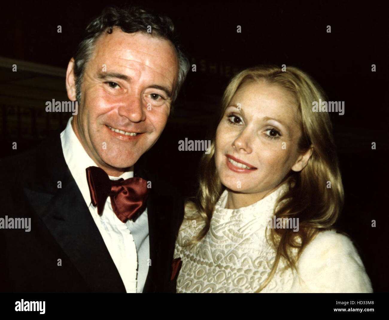 Jack Lemmon, Felicia Farr attending the Golden Globe Awards at the ...