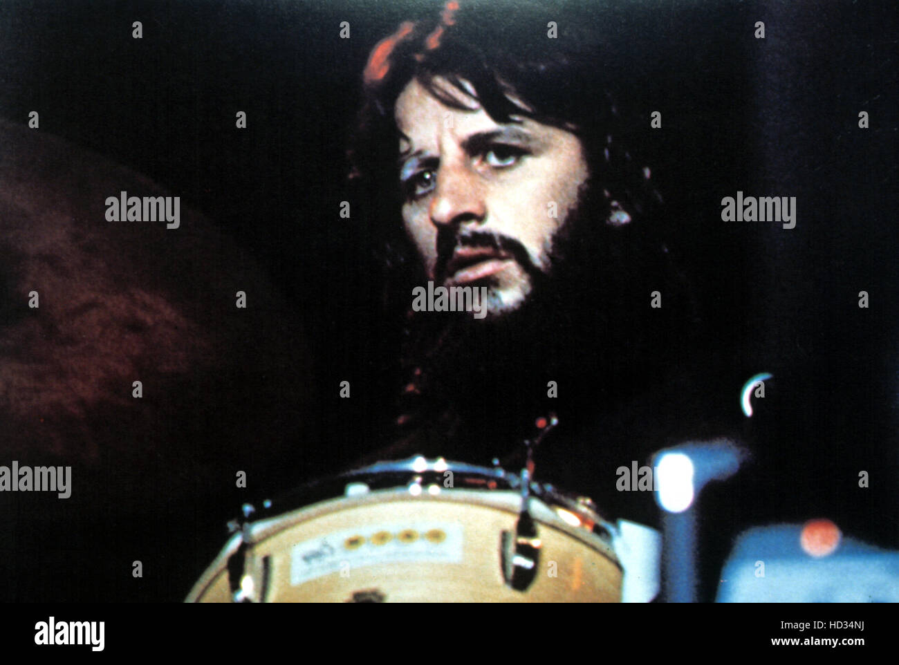 RINGO STARR, performing during the filming of THE CONCERT FOR