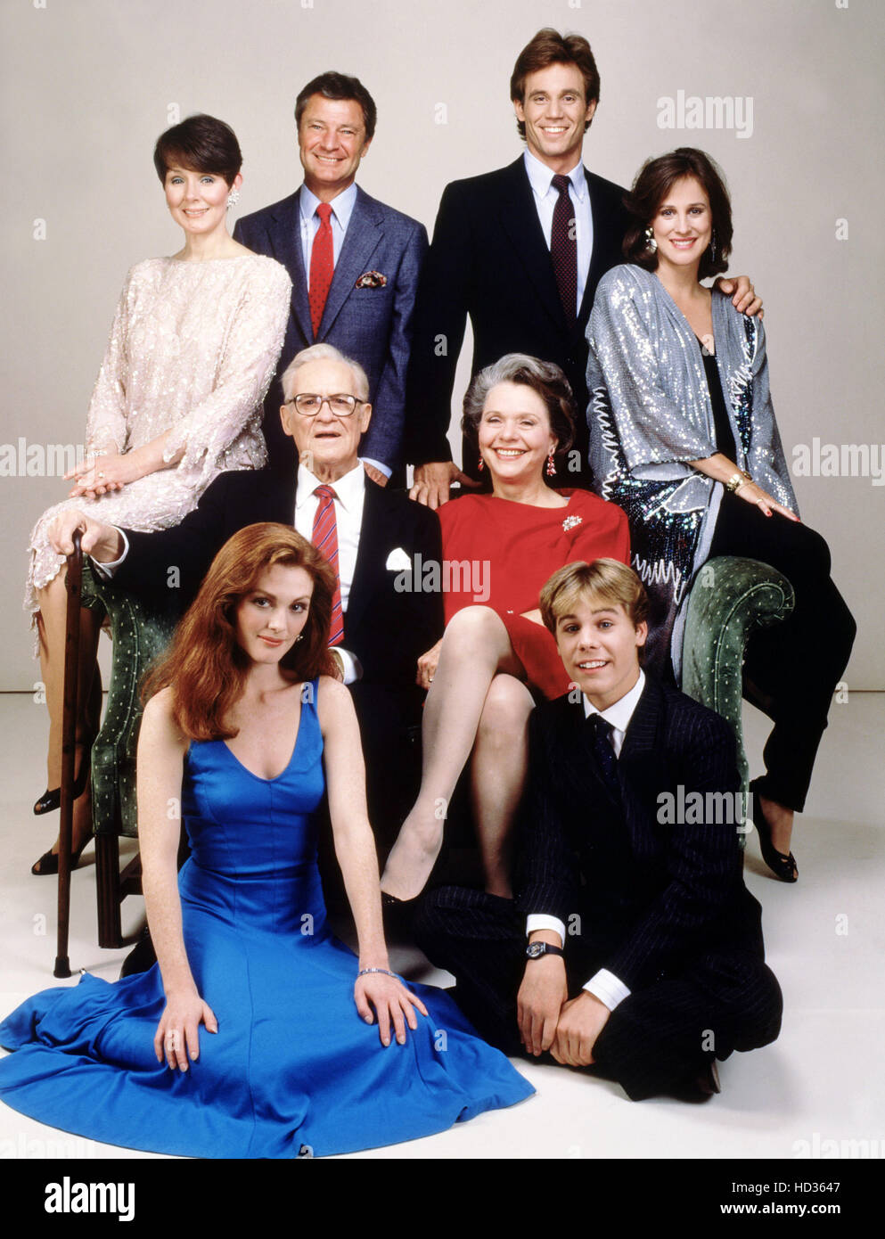 As The World Turns Top L To R Kathryn Hays Don Hastings Gregg Marx Hillary Bailey Smith Middle Don Maclaughlin Stock Photo Alamy