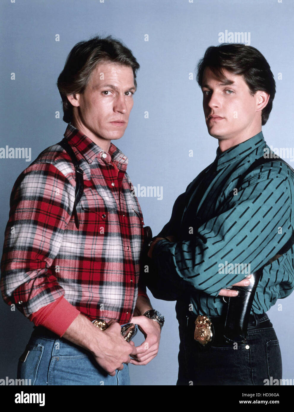 HOUSTON KNIGHTS, from left Michael Beck, Michael Pare, 19871988