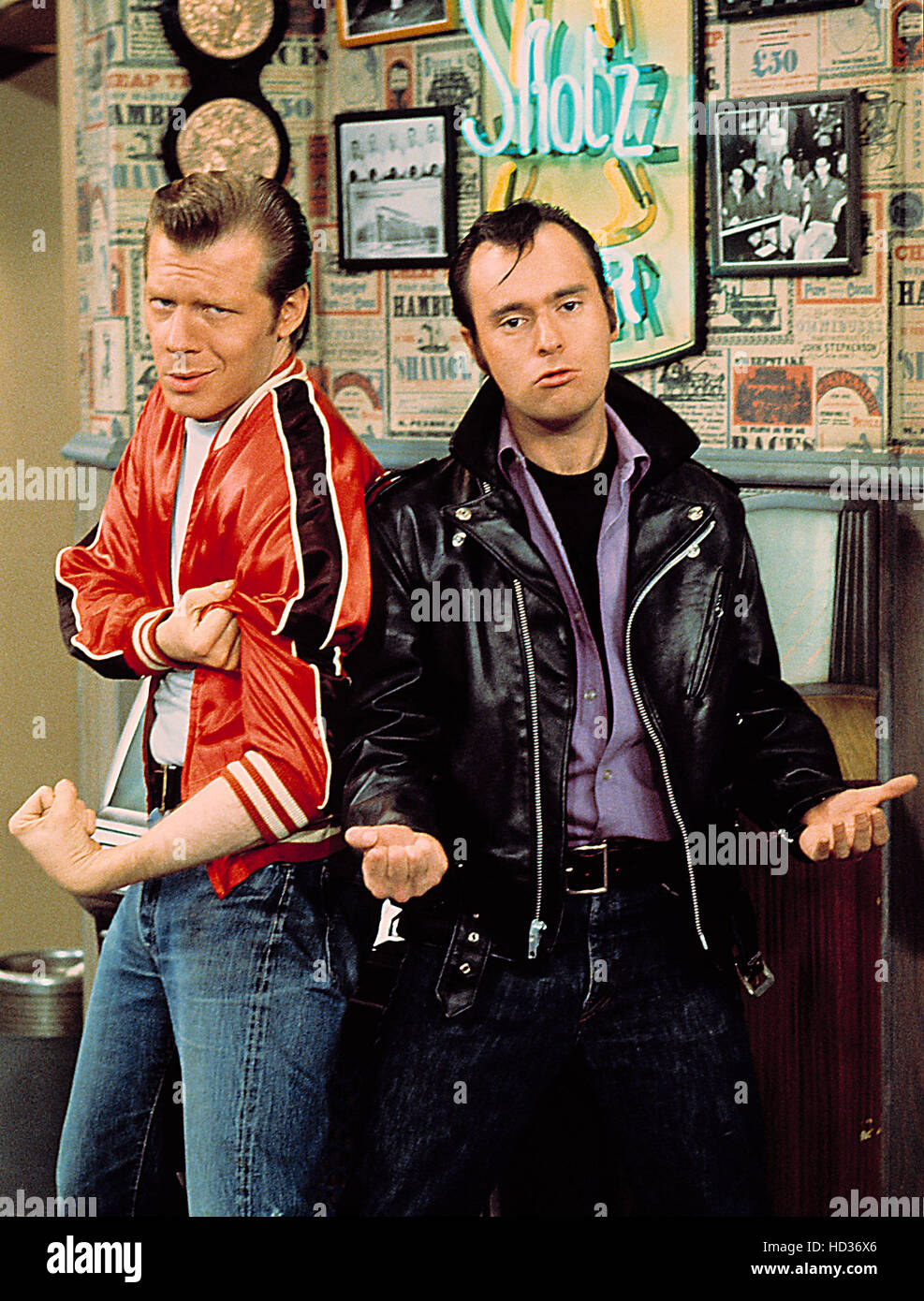 LAVERNE AND SHIRLEY, Michael McKean, David Lander, 197683 Stock Photo
