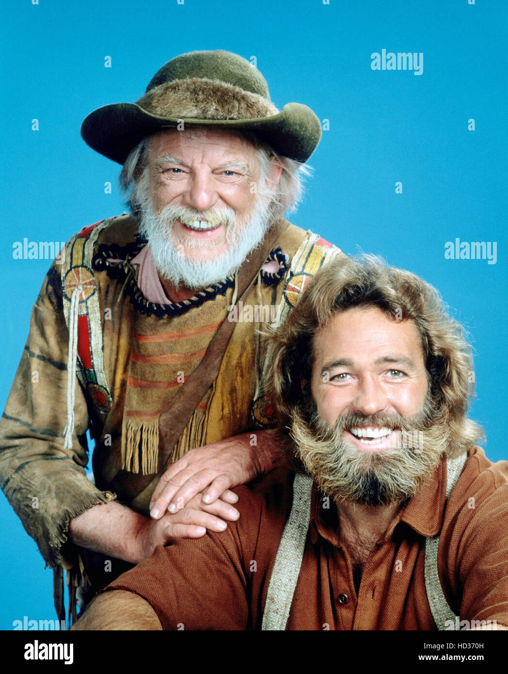 THE LIFE AND TIMES OF GRIZZLY ADAMS, from left Denver Pyle, Dan