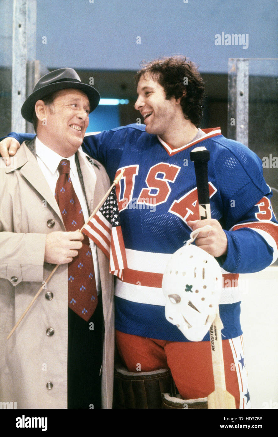 MIRACLE ON ICE (from left): Eugene Roche Steve Guttenberg 1981 MIRACLE ON ICE (from left): Eugene Roche Steve Guttenberg 1981