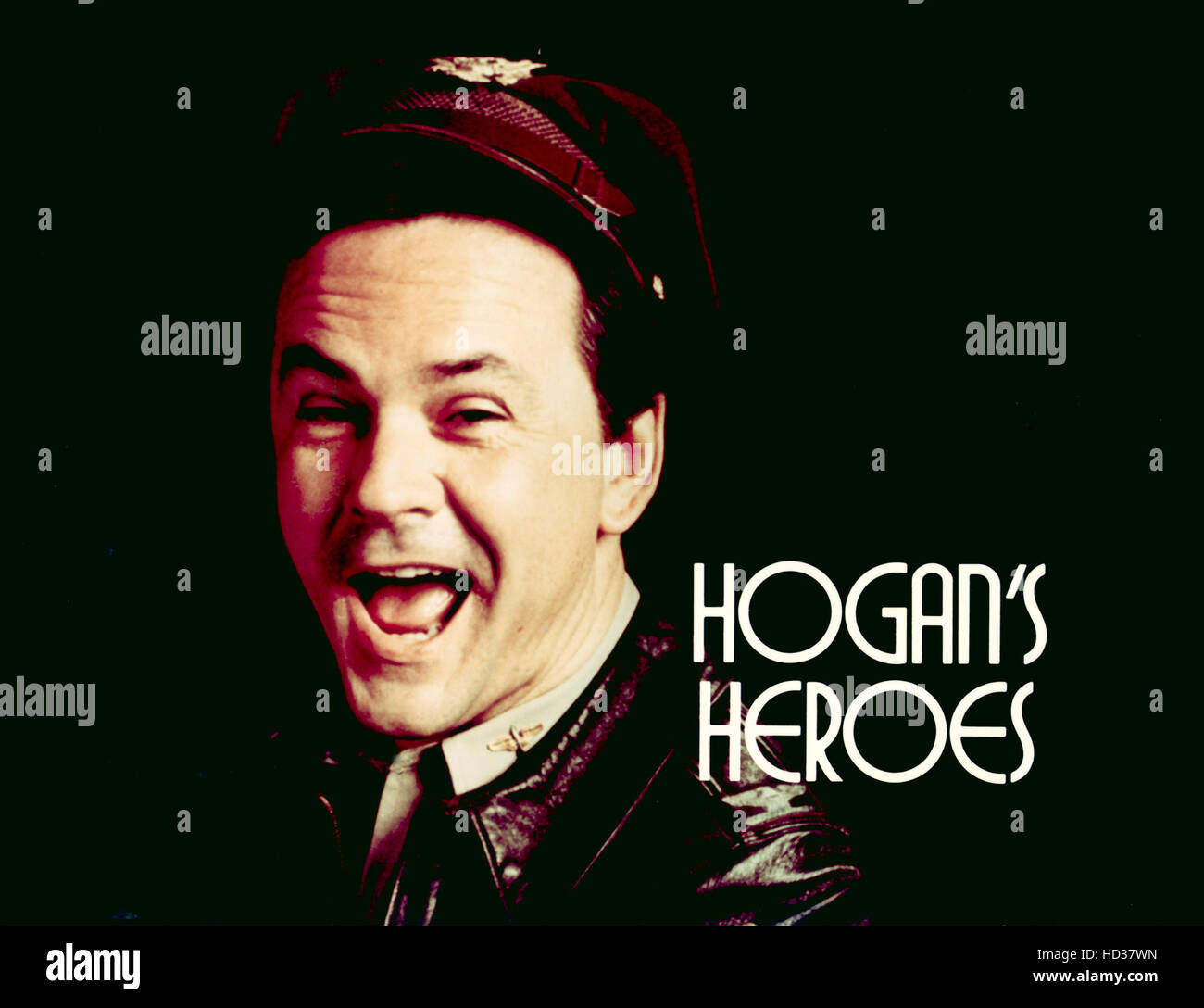 HOGAN'S HEROES, Bob Crane, with logo, 1965-71 Stock Photo - Alamy