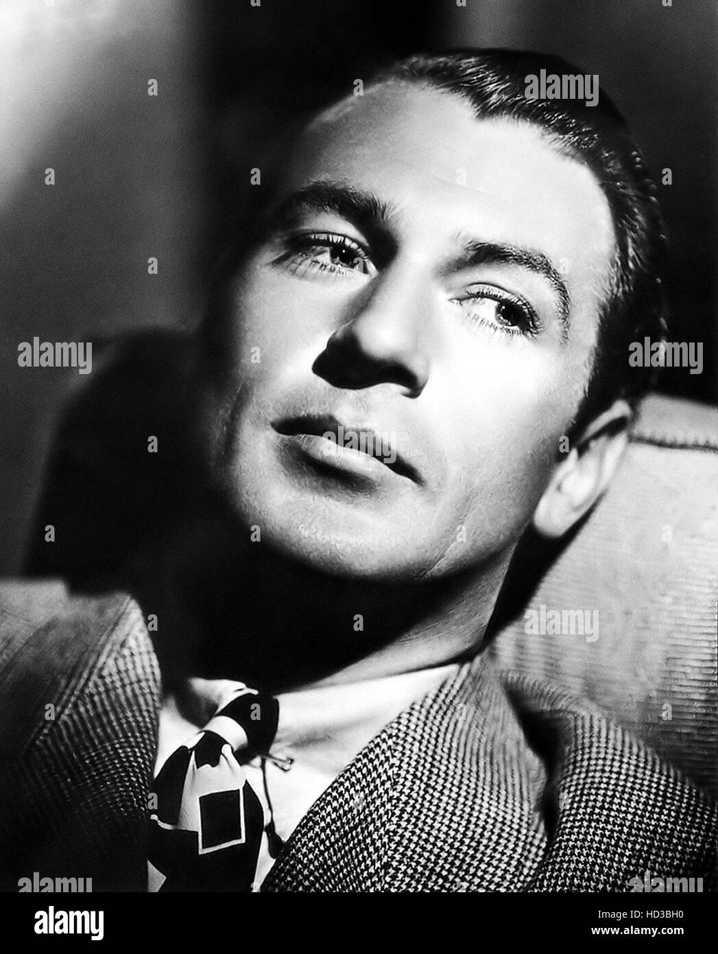 Gary Cooper, MGM portrait by Clarence Sinclair Bull, circa 1934 Stock ...