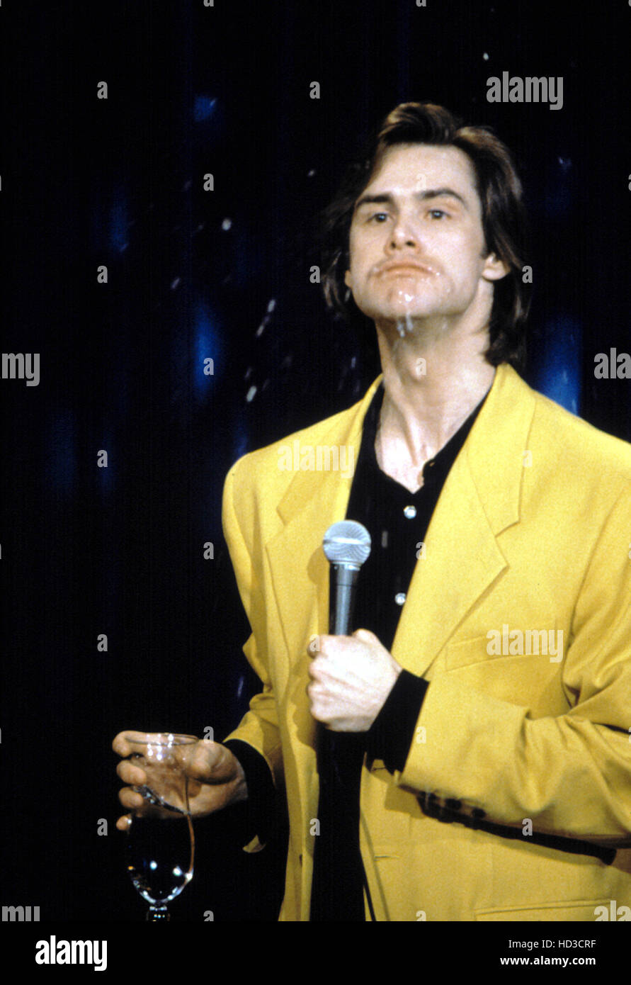 Jim Carrey, performing at THE COMEDY STORE'S 20TH BIRTHDAY, 1992 Stock