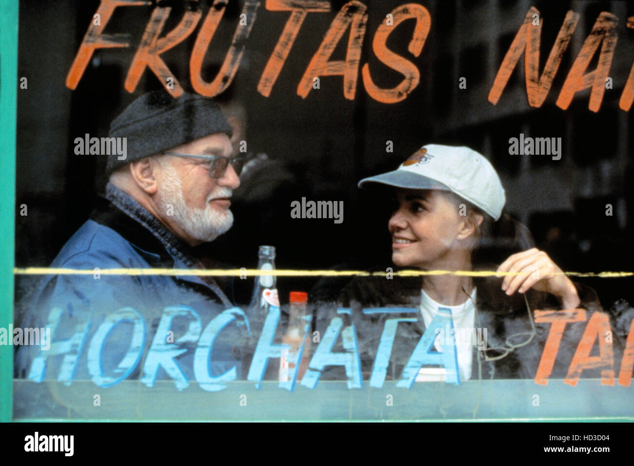 John schlesinger directing sally field in eye for an eye 1996 stock