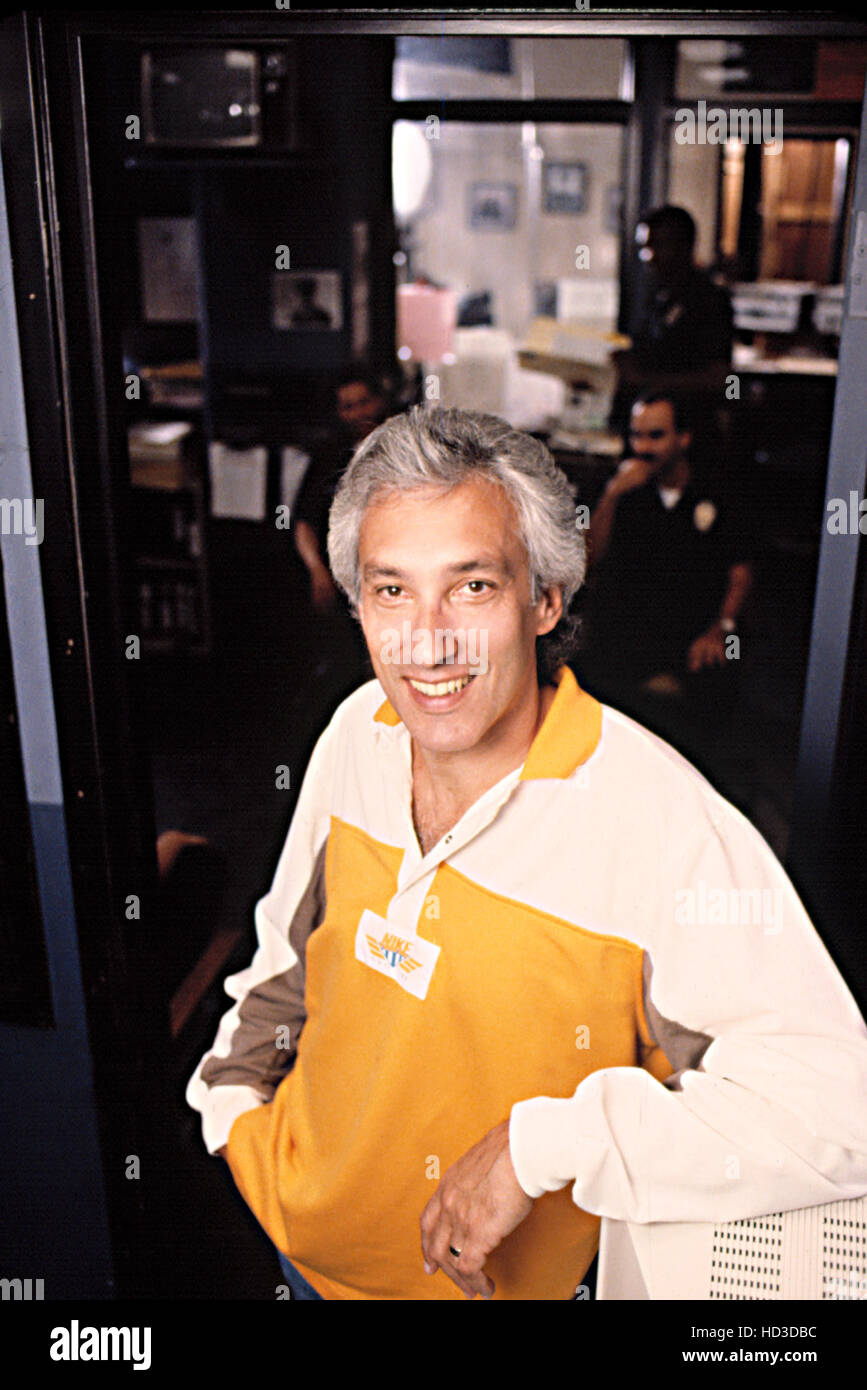 Steven Bochco, on the set of COP ROCK, 1990 TV series Stock Photo Alamy