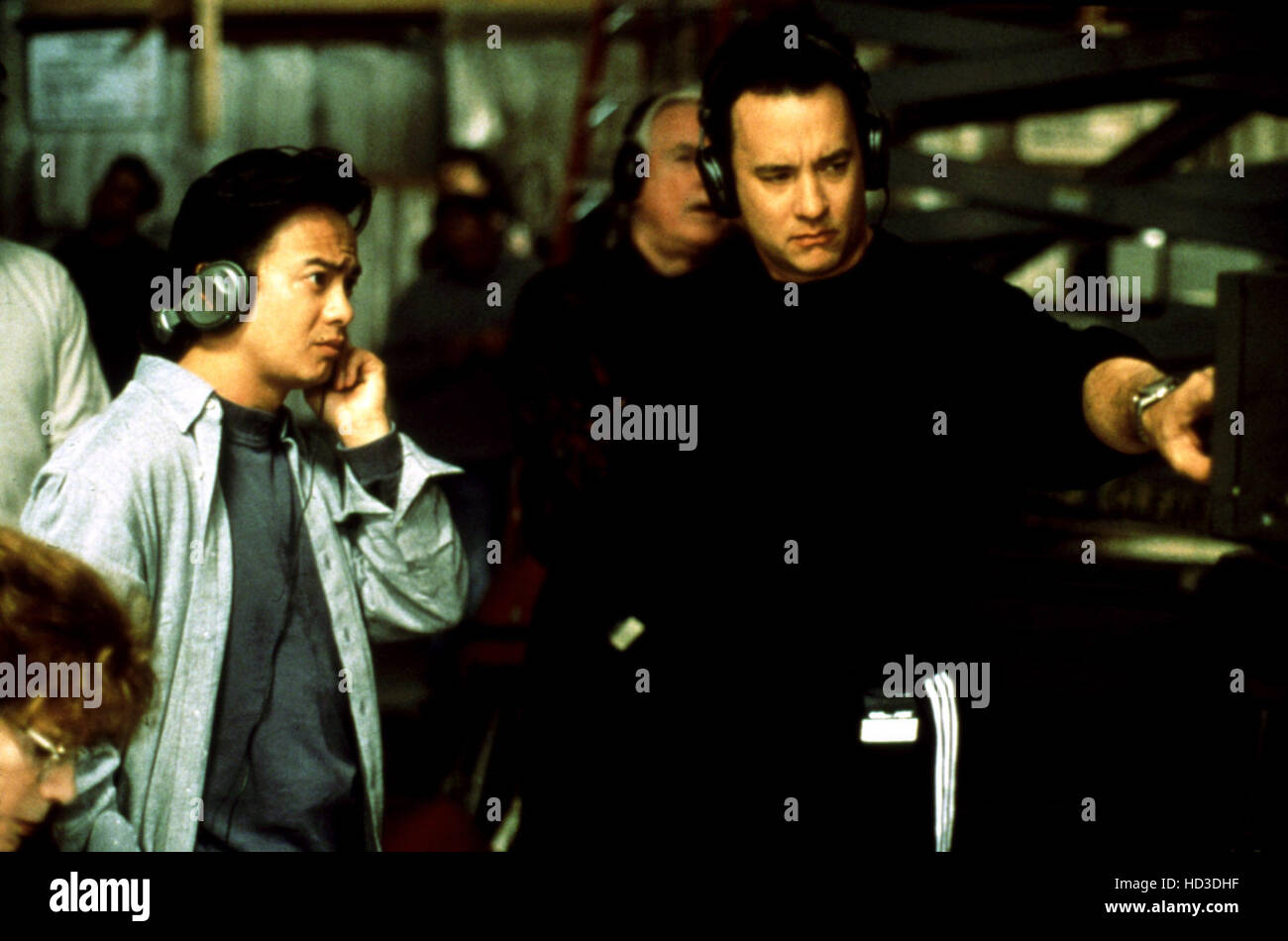 Producer TOM HANKS on the set of his FROM THE EARTH TO THE MOON TV series, 1997 Stock Photo Alamy