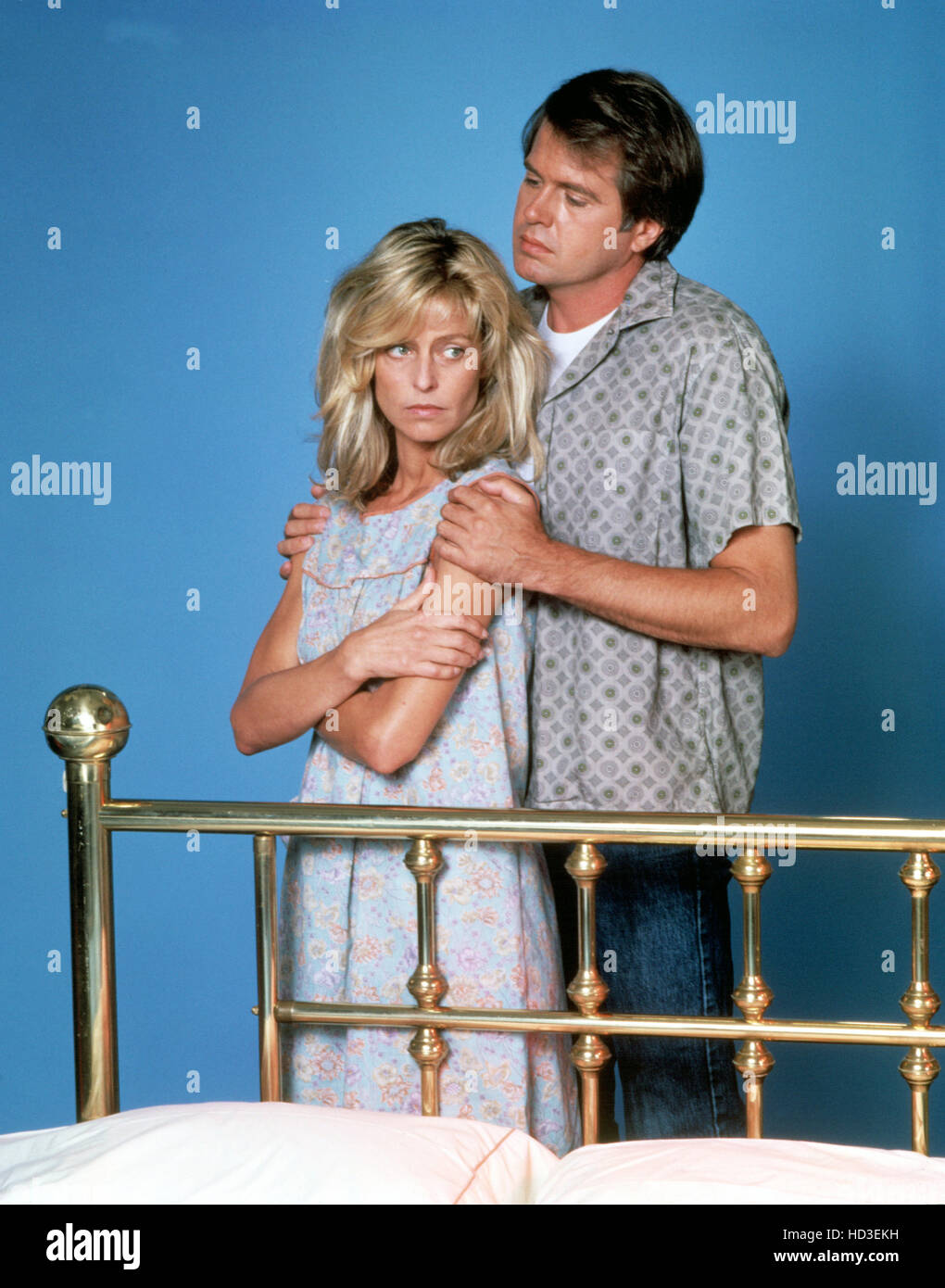 THE BURNING BED, Farrah Fawcett, Paul Le Mat, 1984.