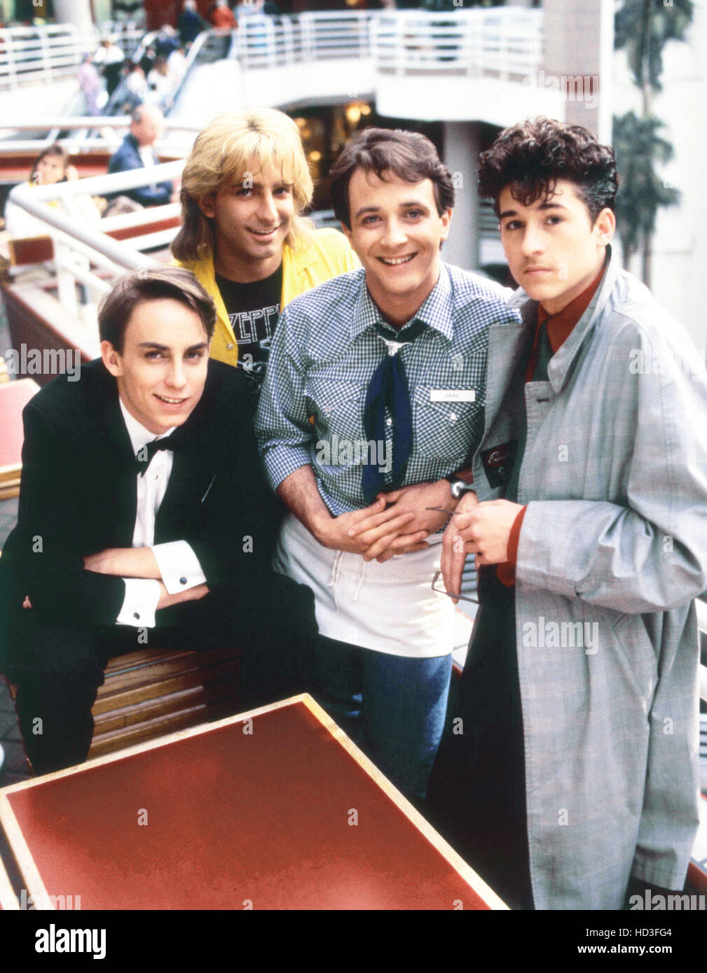 FAST TIMES, from left Wally Ward, Dean Cameron, James Nardini, Patrick