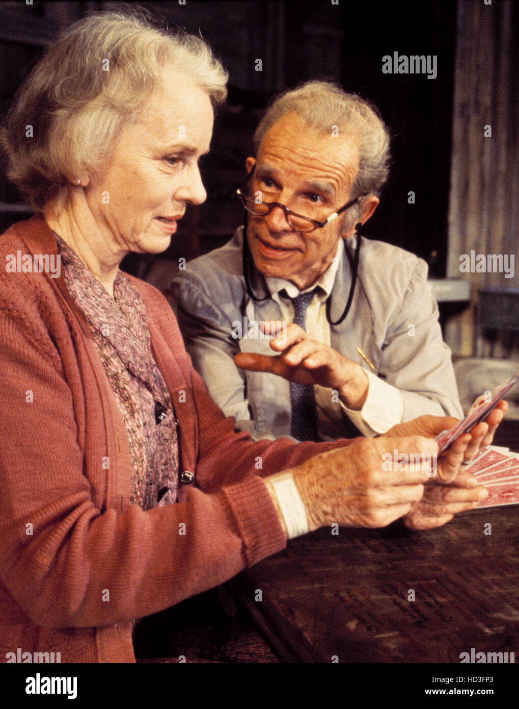 GIN GAME, Jessica Tandy. Hume Cronyn, 1981 Stock Photo Alamy