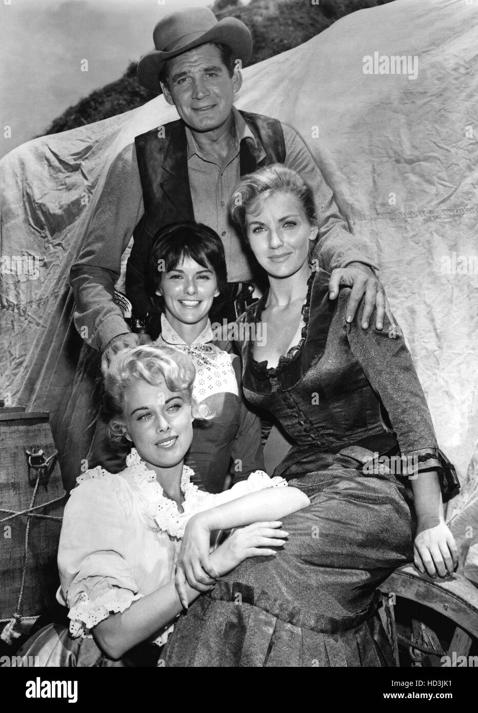BAT MASTERSON, Leatrice Leigh, Joan O'Brien, Gene Barry, Jean Blake,  1958-1961, 1960 episode Stock Photo - Alamy