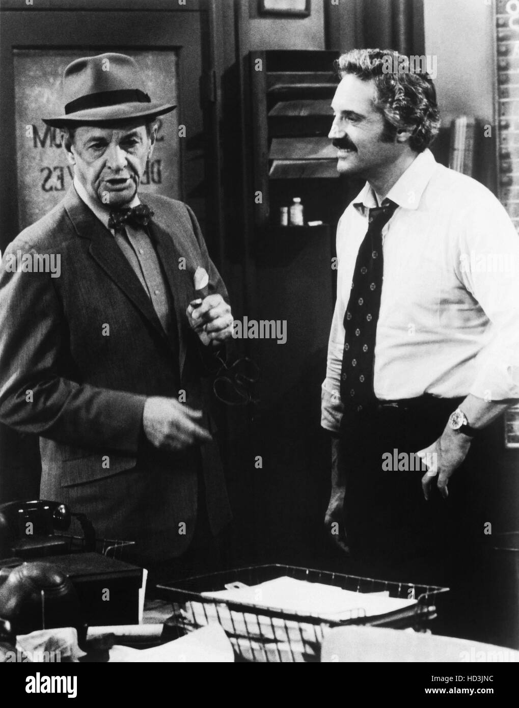 BARNEY MILLER, from left James Gregory, Hal Linden, 197582 Stock