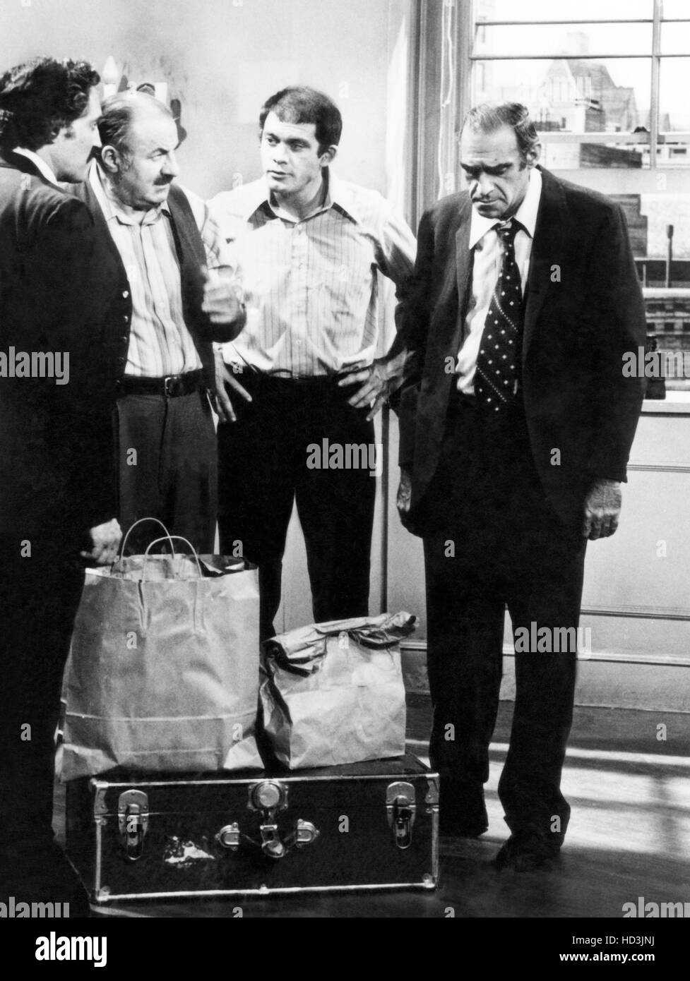 BARNEY MILLER, (from left) Hal Linden, Lou Jacobi, Max Gail, Abe