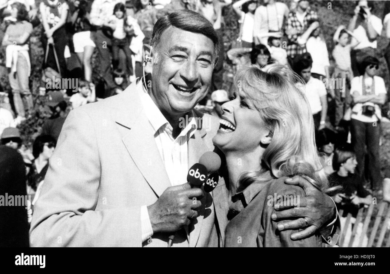 BATTLE OF THE NETWORK STARS, Howard Cosell, Randi Oakes, May 7, 1982