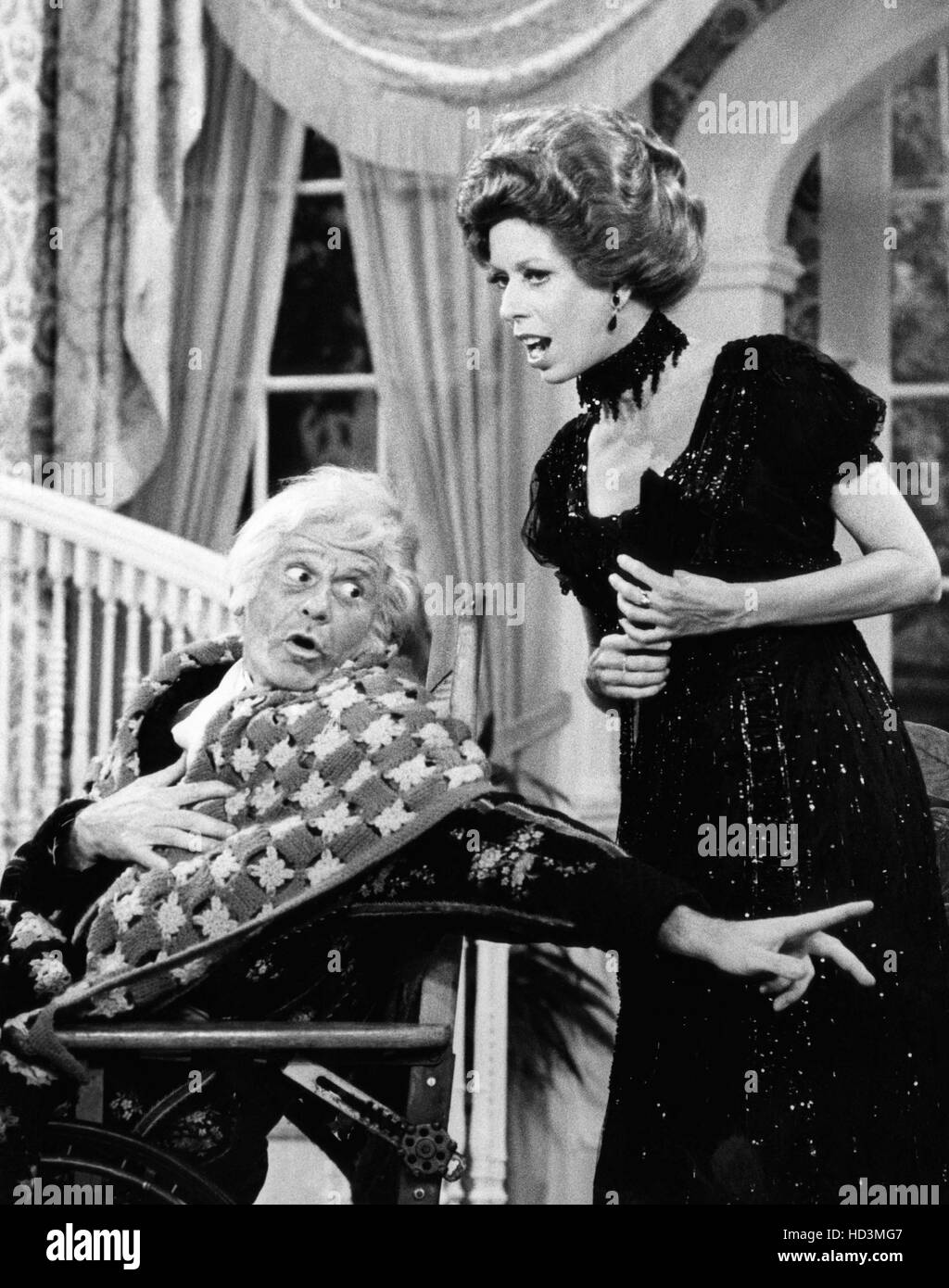 THE CAROL BURNETT SHOW, Roddy McDowall, Carol Burnett, spoofing THE ...