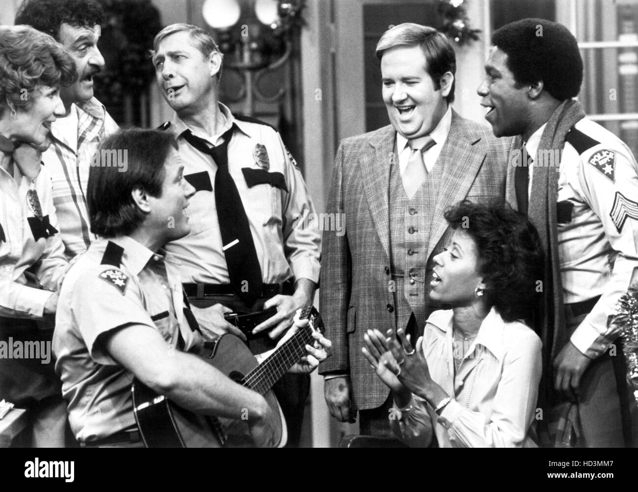 CARTER COUNTRY, from left Barbara Cason, Victor French, Guich Koock