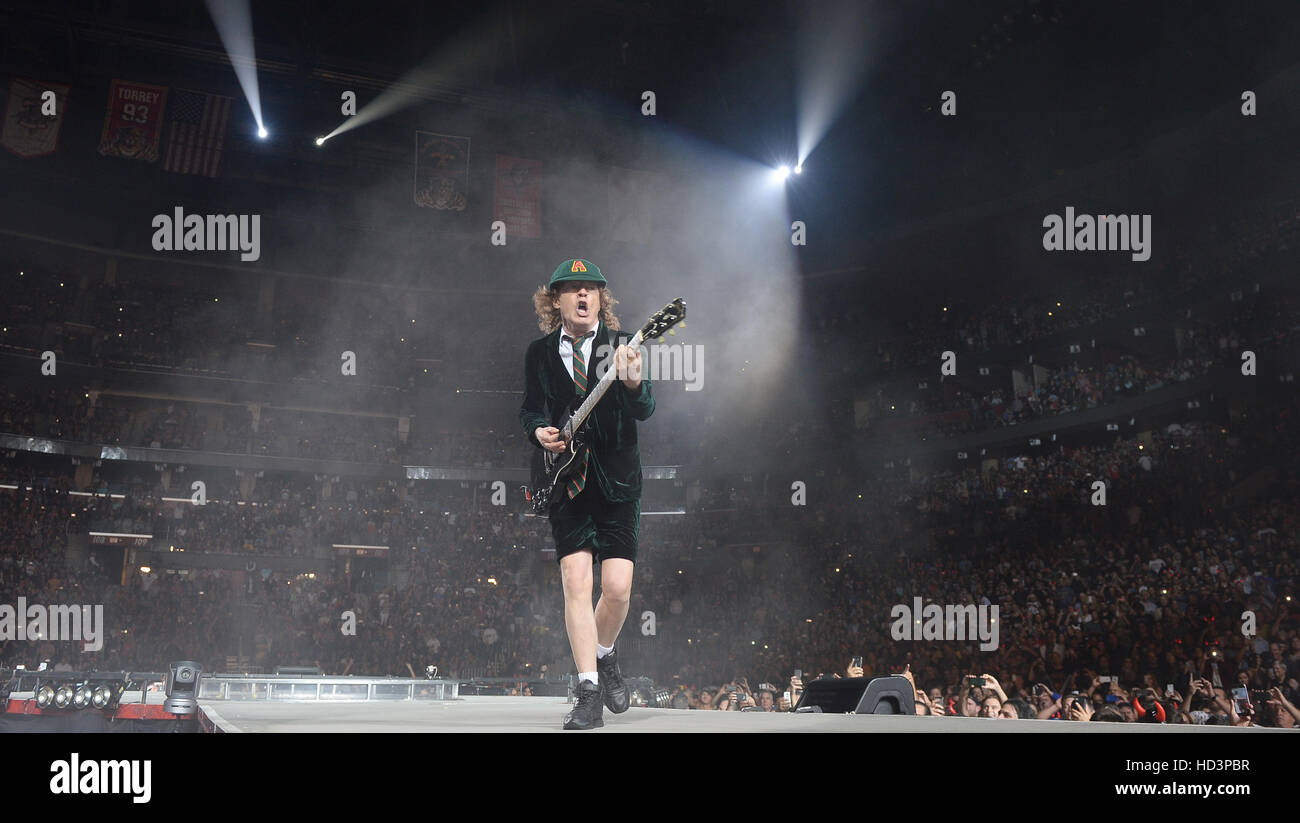 AC/DC perform live in concert Featuring: Angus Young Where: Sunrise ...