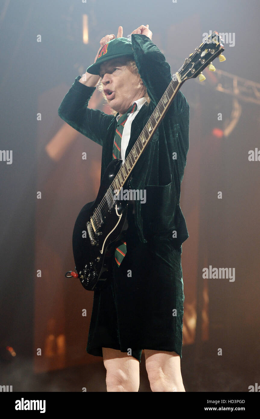 AC/DC perform live in concert  Featuring: Angus Young Where: Sunrise, Florida, United States When: 31 Aug 2016 Stock Photo