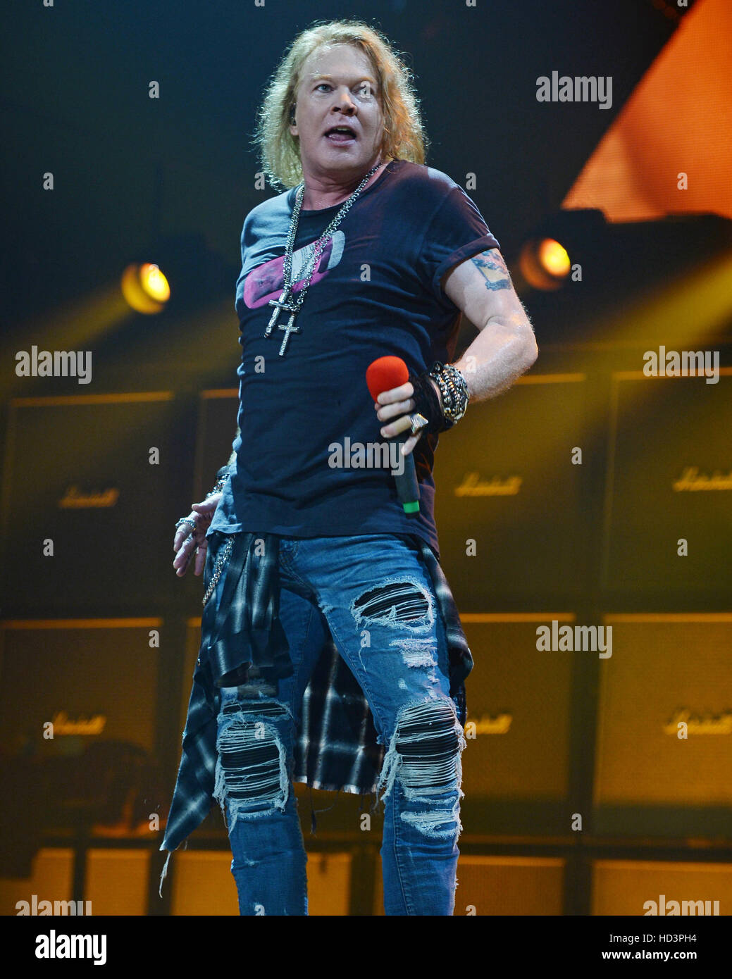 AC/DC perform live in concert Featuring: Axl Rose Where: Sunrise ...