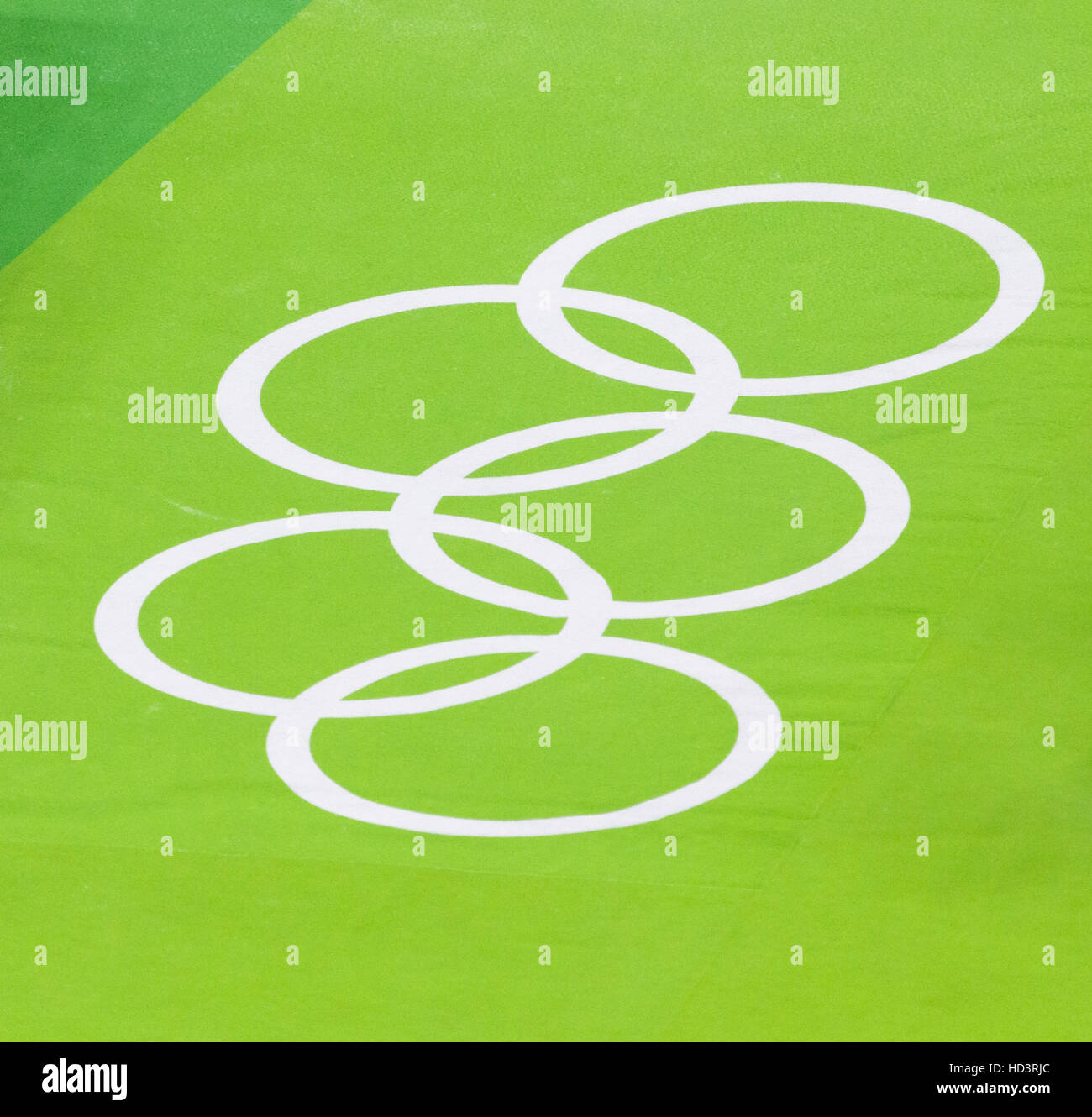 Olympic Rings Stock Photo