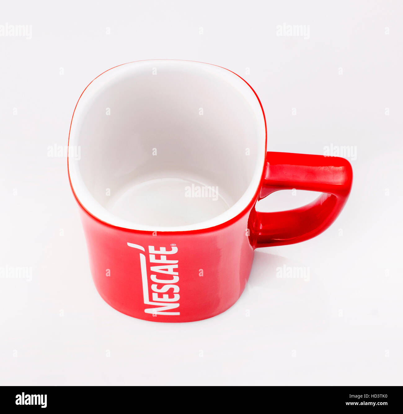 Nescafe mug, red mug Stock Photo - Alamy