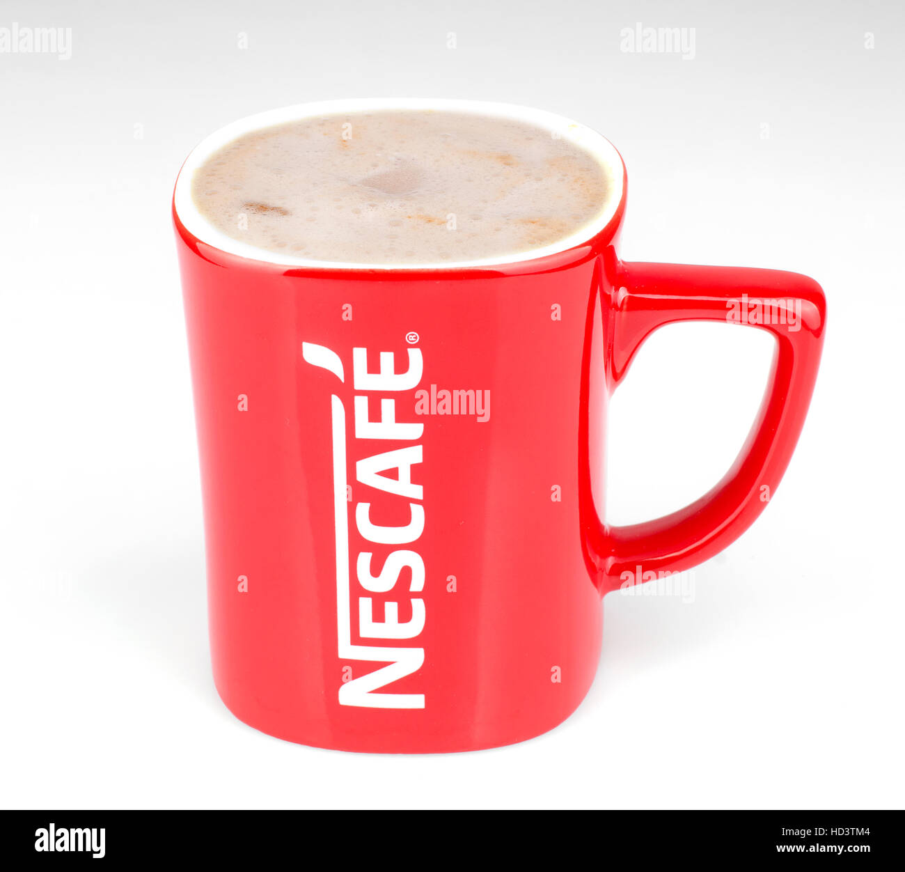 Nescafe mug, red mug Stock Photo Alamy