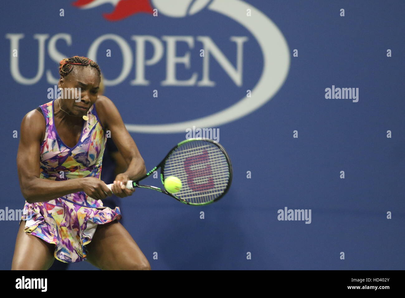 2016 US Open Tennis Championships - Day 4  Featuring: Venus Williams Where: New York, United States When: 02 Sep 2016 Stock Photo