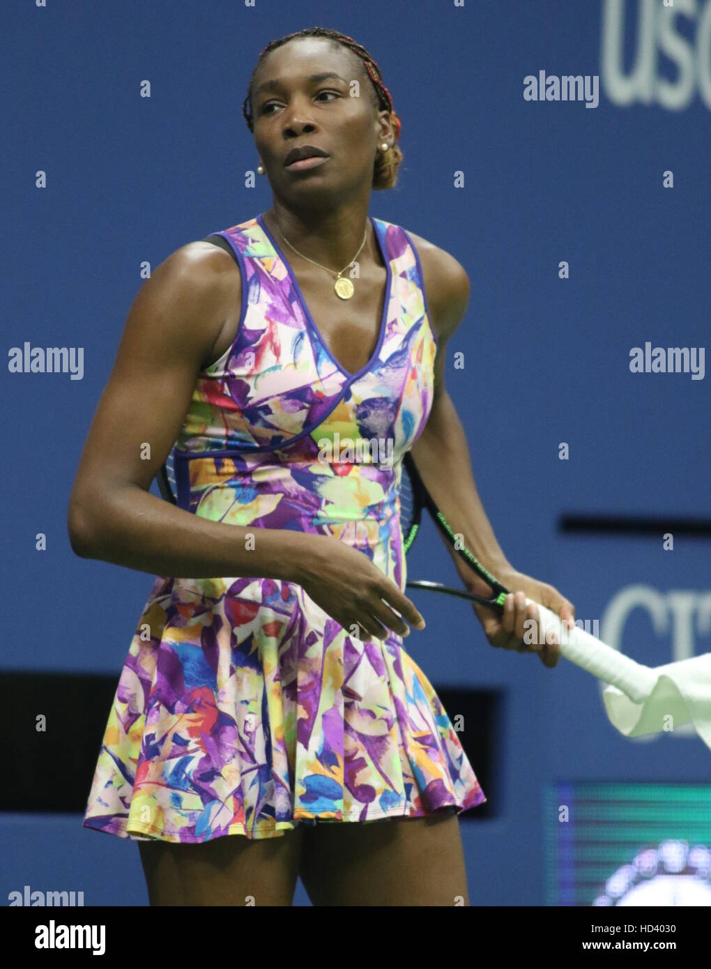 2016 US Open Tennis Championships - Day 4  Featuring: Venus Williams Where: New York, United States When: 02 Sep 2016 Stock Photo