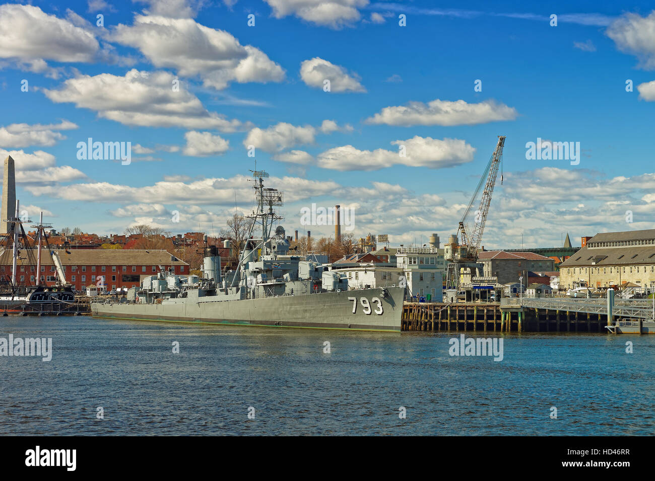 Boston, USA April 28, 2015 Fletcherclass destroyer named after