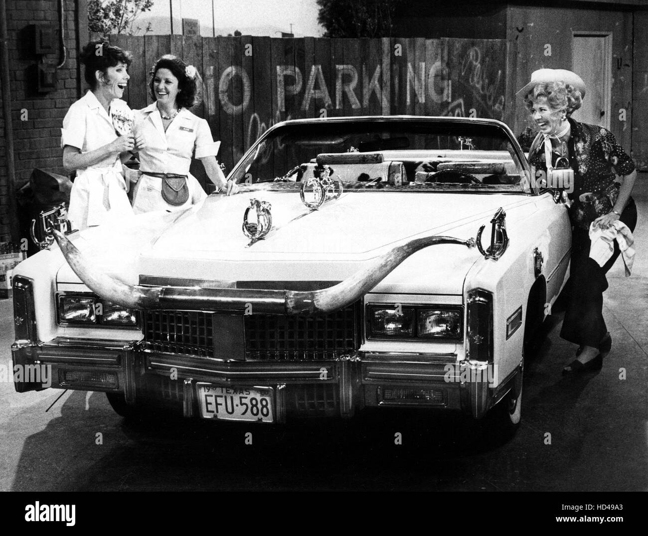 ALICE, 'Flo's Farewell' (Season 4), Beth Howland, Linda Lavin, Polly Holliday, 1976-85 Stock Photo