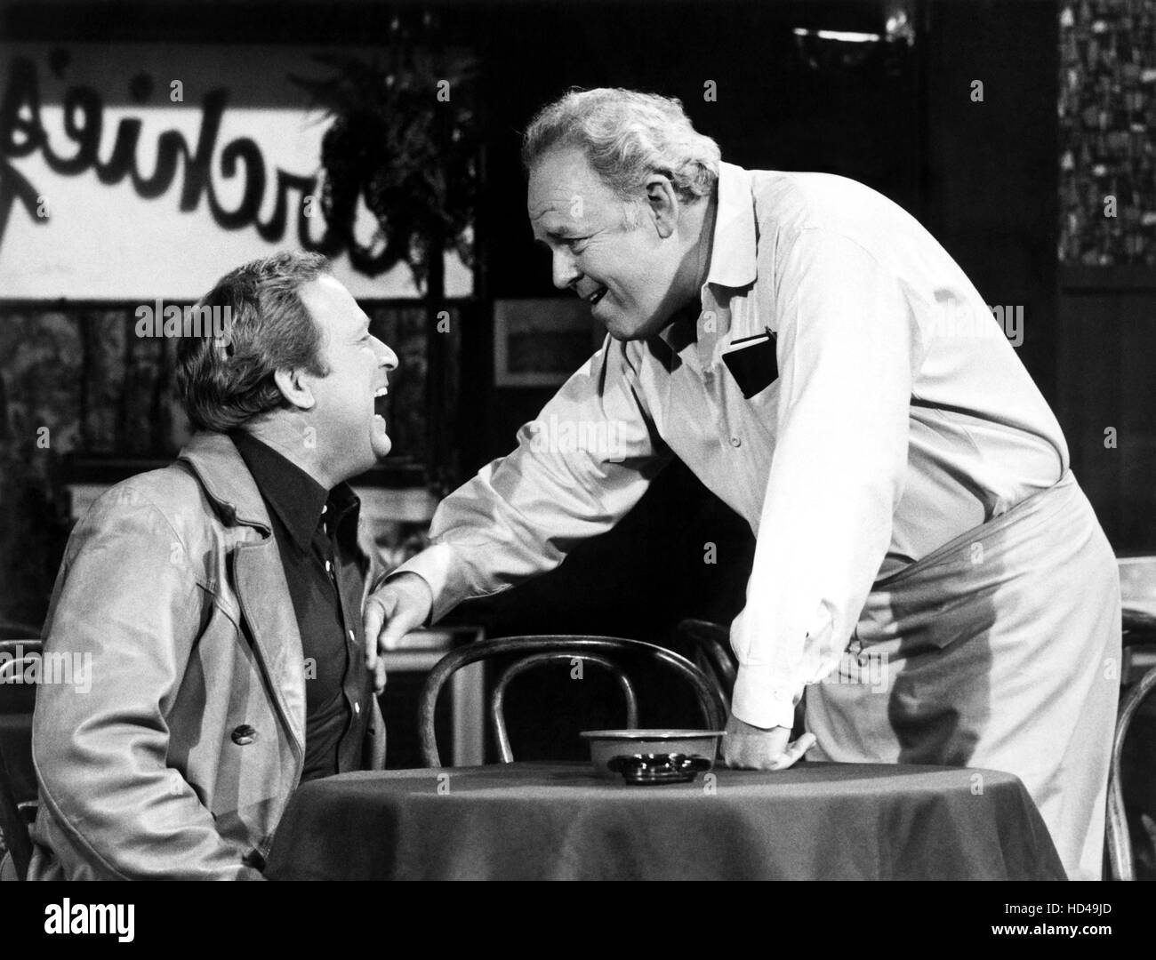 ALL IN THE FAMILY, from left Richard McKenzie, Carroll O'Connor in