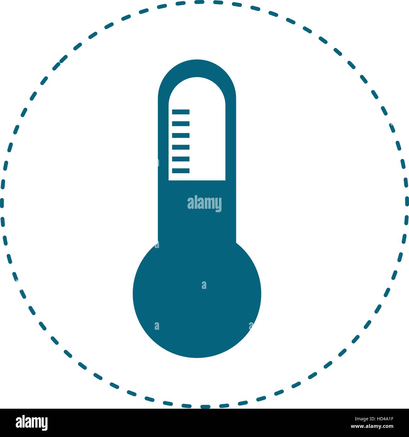 thermometer instrument icon over white background. vector illustration ...