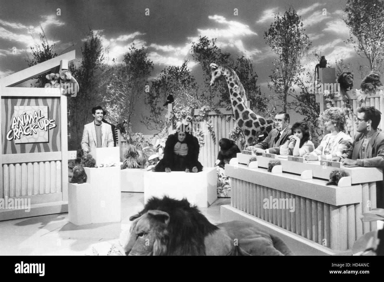 ANIMAL CRACKUPS, from left Alan Thicke, Christopher Hewett, Alyssa