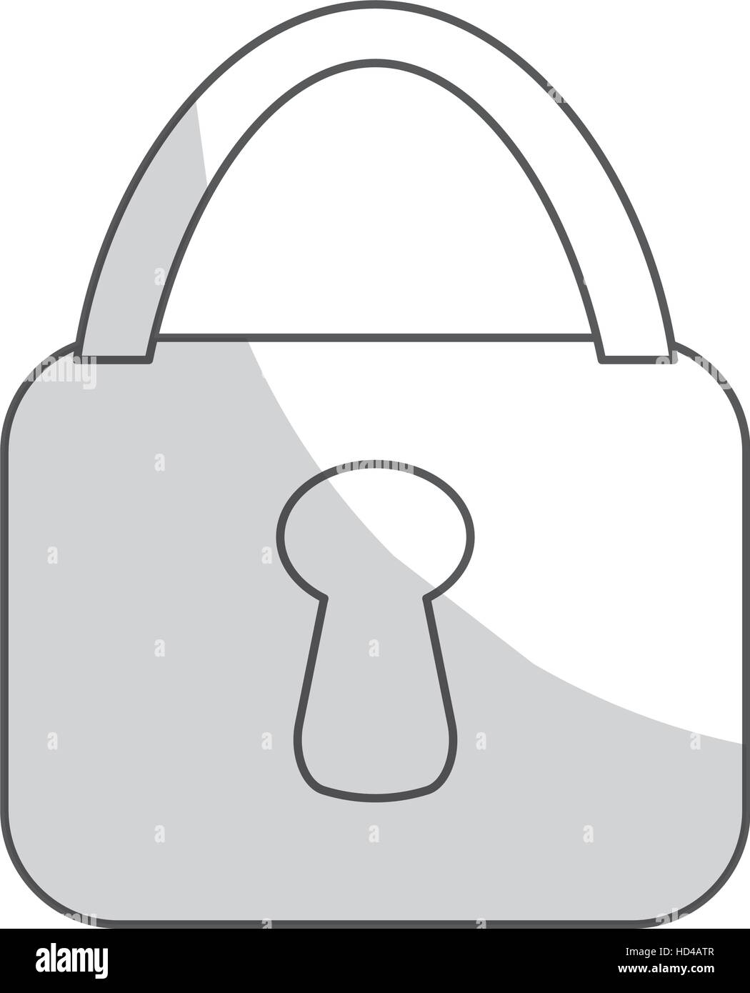 security padlock icon over white background. vector illustration Stock ...