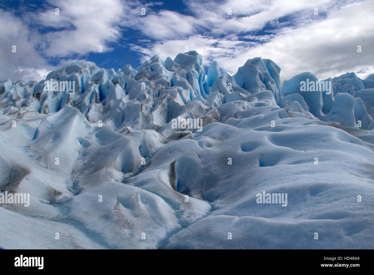 EL CALAFATE, ARG, 06.12.2016: Argentinian Perito Moreno Glacier located in the Los Glaciares National Park in southwest Santa Cruz Province, Argentina Stock Photo