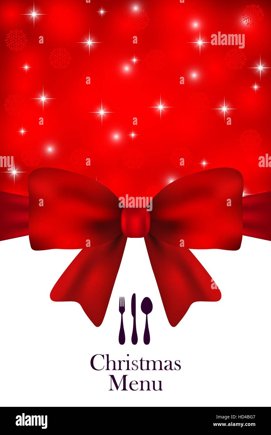 Christmas menu vector Stock Vector