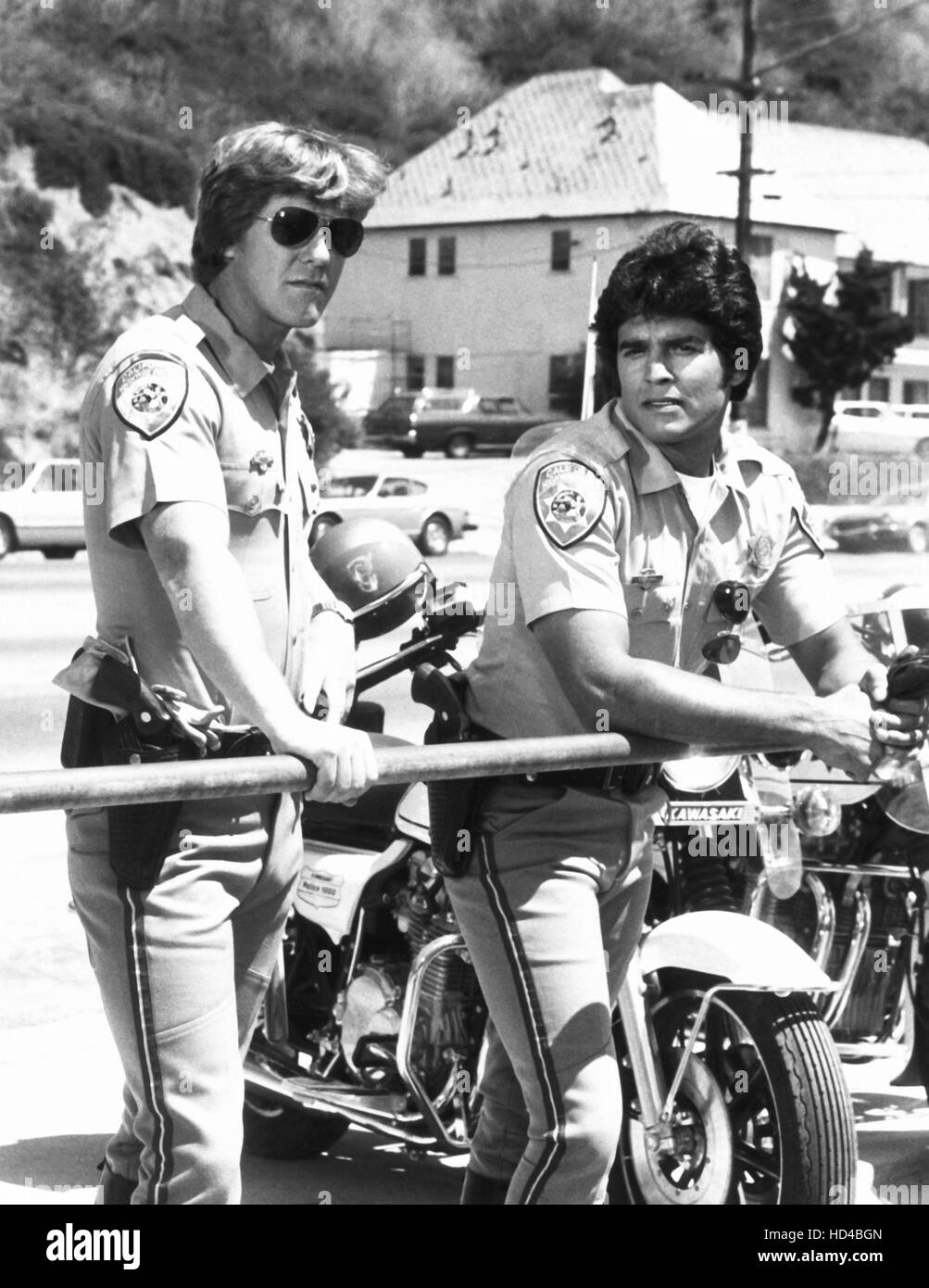 Chips tv larry wilcox Black and White Stock Photos & Images Alamy