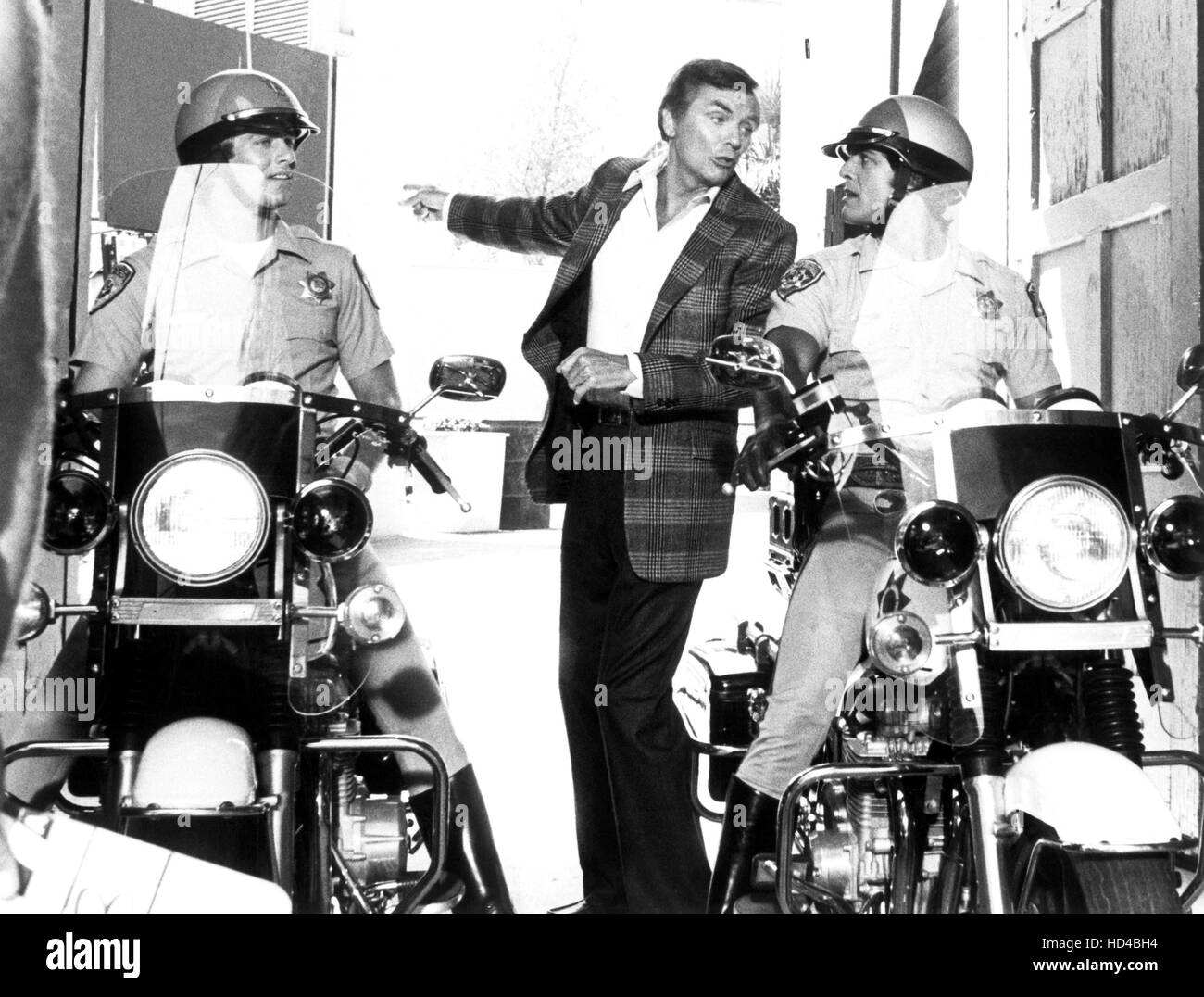 CHIPS, from left Tom Reilly, Peter Marshall, Erik Estrada in 'Rock