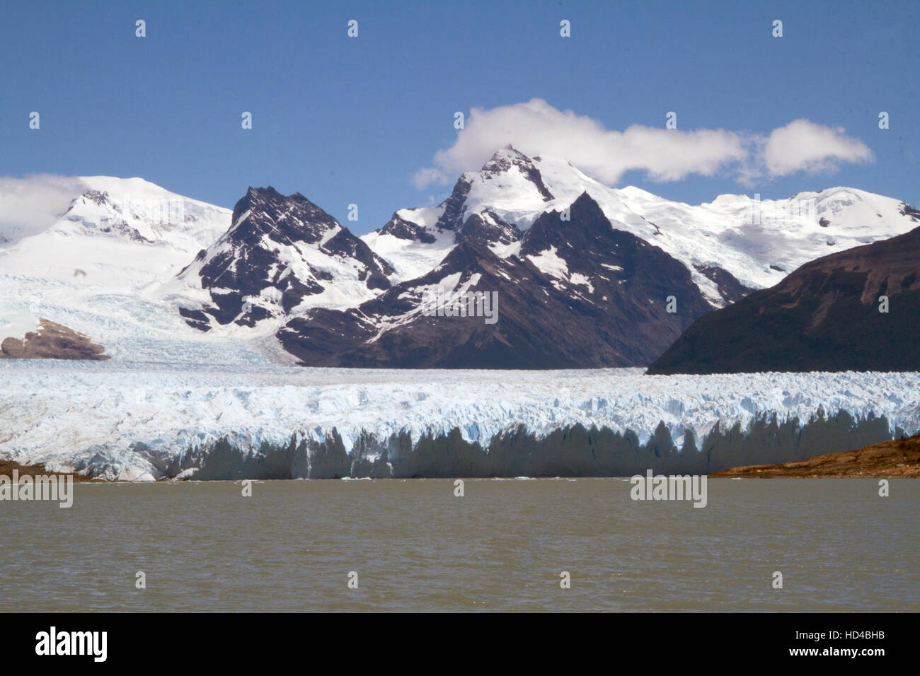 EL CALAFATE, ARG, 06.12.2016: Argentinian Perito Moreno Glacier located in the Los Glaciares National Park in southwest Santa Cruz Province, Argentina Stock Photo