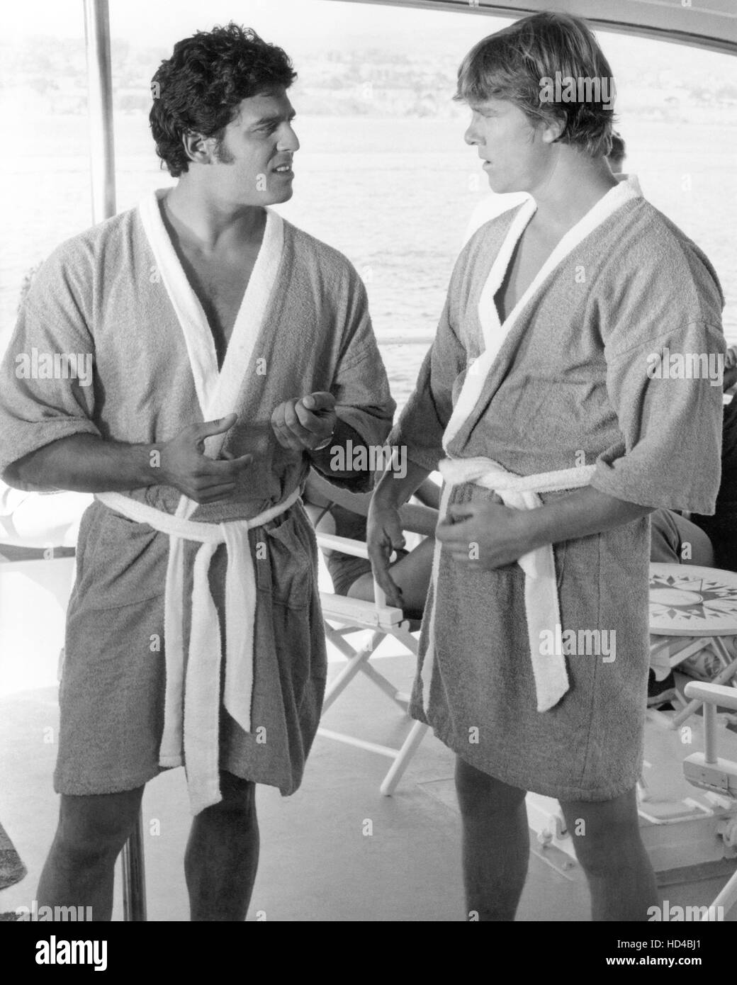 CHIPS, (from left) Erik Estrada, Larry Wilcox, 197783 Stock Photo Alamy