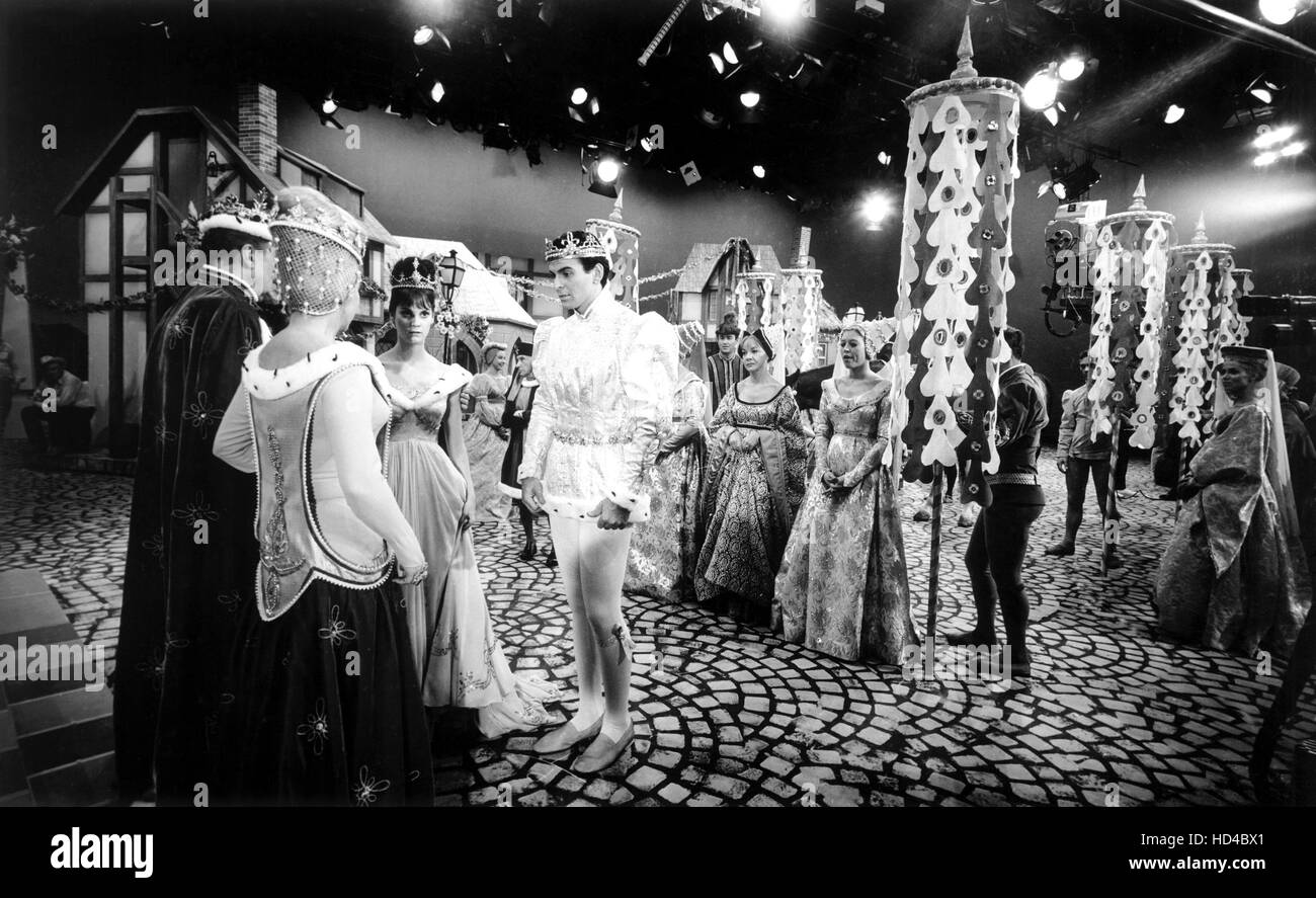 CINDERELLA, Lesley Ann Warren, Stuart Damon On Set, 1965 Stock Photo ...