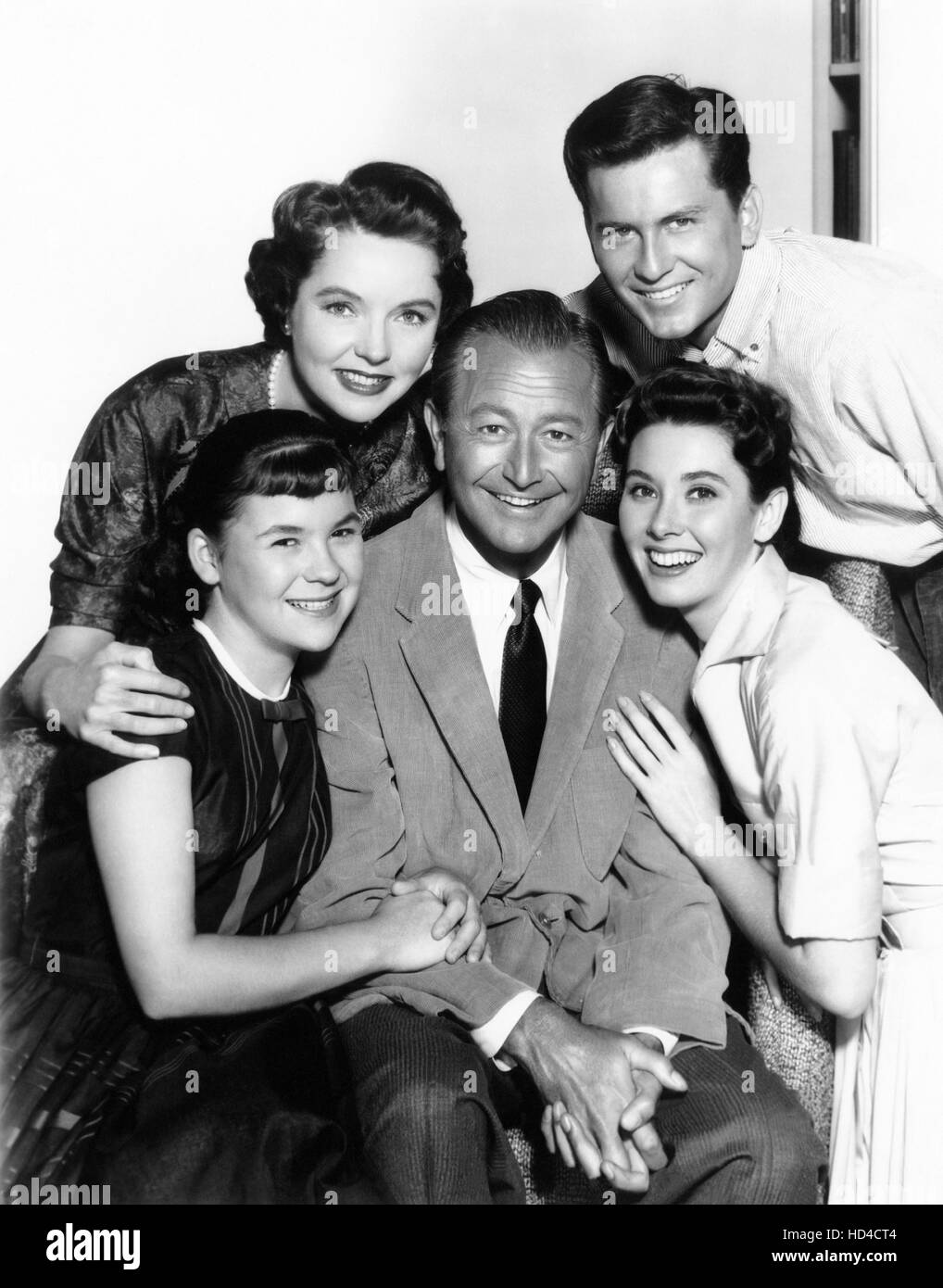 FATHER KNOWS BEST, Front From Left: Lauren Chapin, Robert Young, Elinor