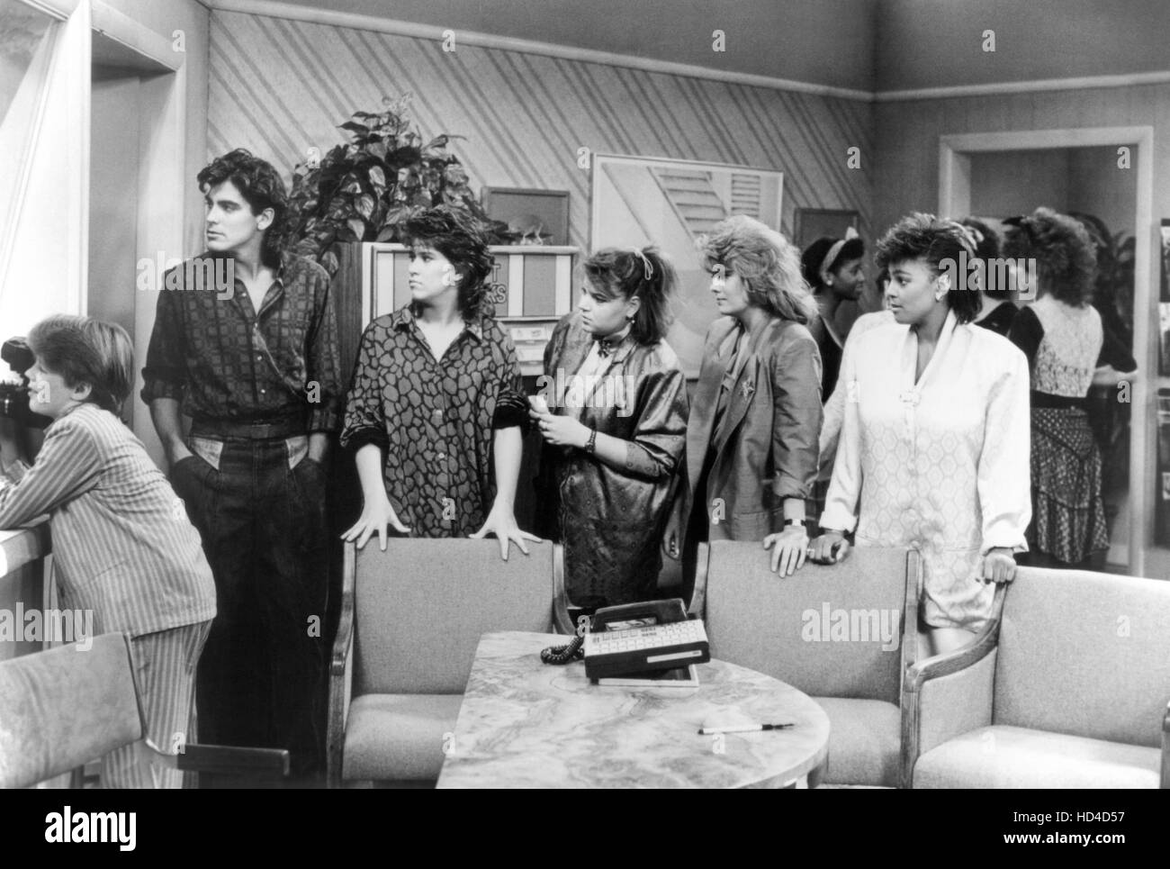 THE FACTS OF LIFE, (from left): Mackenzie Astin, George Clooney, Nancy