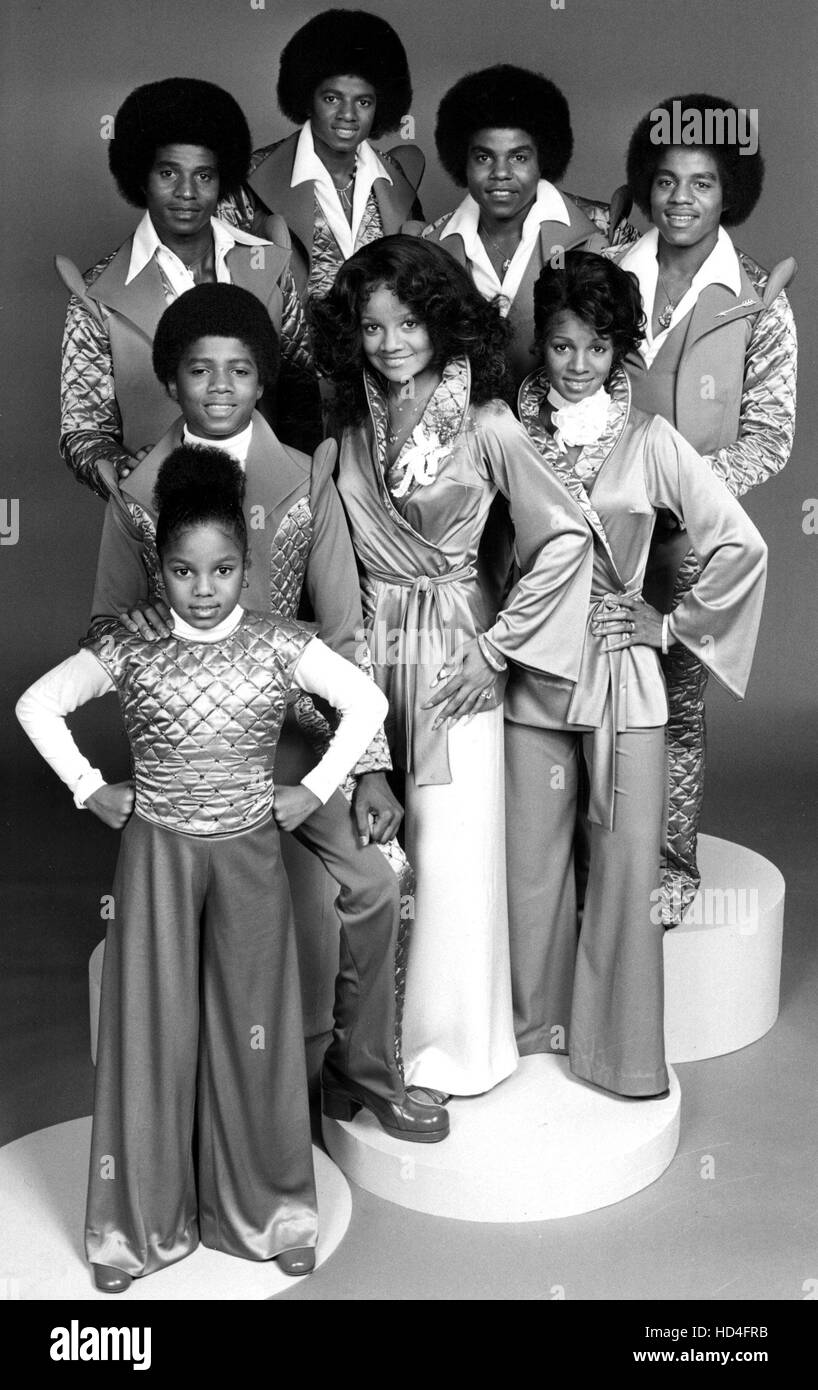 THE JACKSONS, [front], Jackson; [center] Randy Jackson, LaToya
