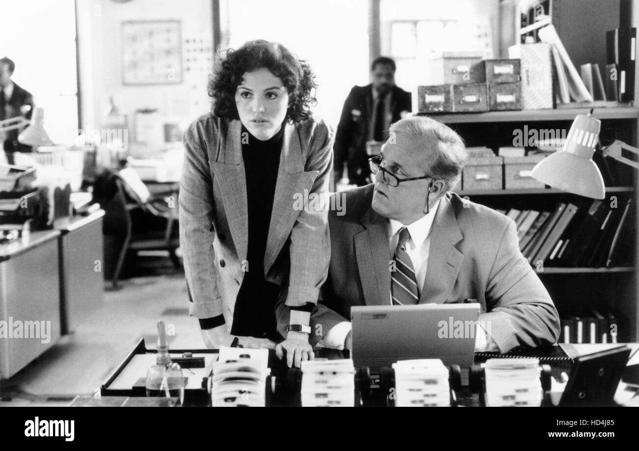 MISSING PERSONS, from left Jorja Fox, Robert Swan, 19931995, © ABC