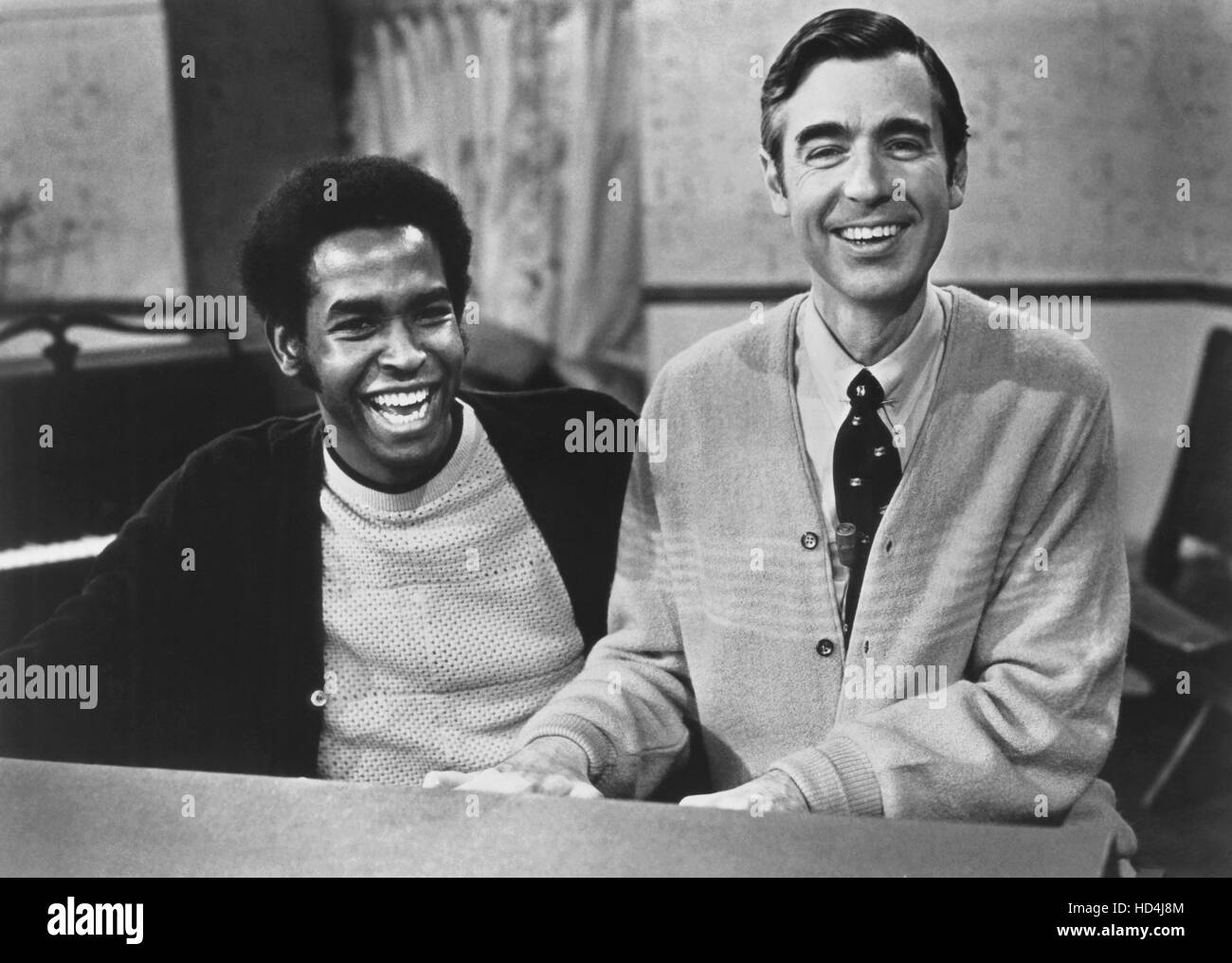 MISTER ROGERS' NEIGHBORHOOD, from left Francois Clemons, Fred Rogers